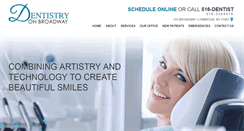 Desktop Screenshot of dentistryonbroadway.com